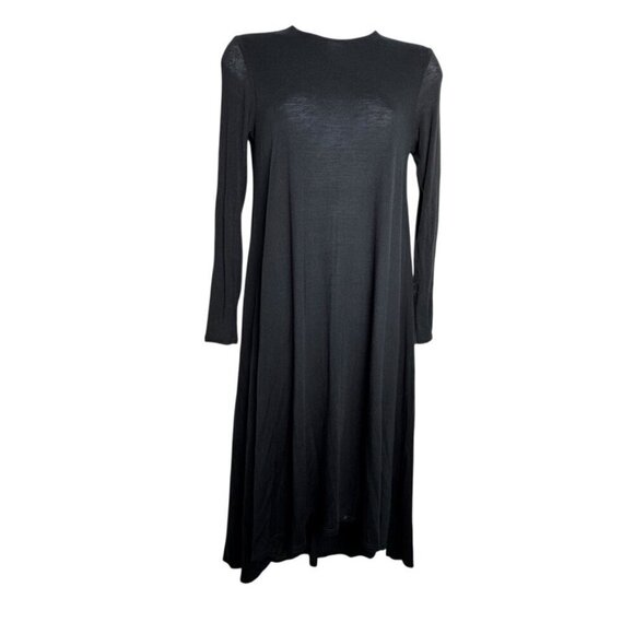 THE ROW black long sleeve midi dress womens size XS Cashmere sleeves - Picture 8 of 8